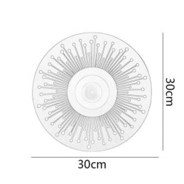 פמוט קיר נורדי מלא נחושת חלול אור קיר עגול