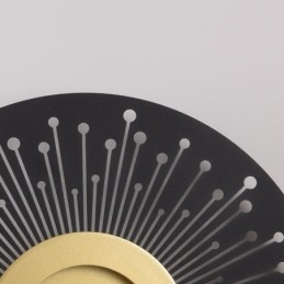 פמוט קיר נורדי מלא נחושת חלול אור קיר עגול