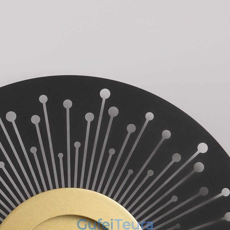 פמוט קיר נורדי מלא נחושת חלול אור קיר עגול