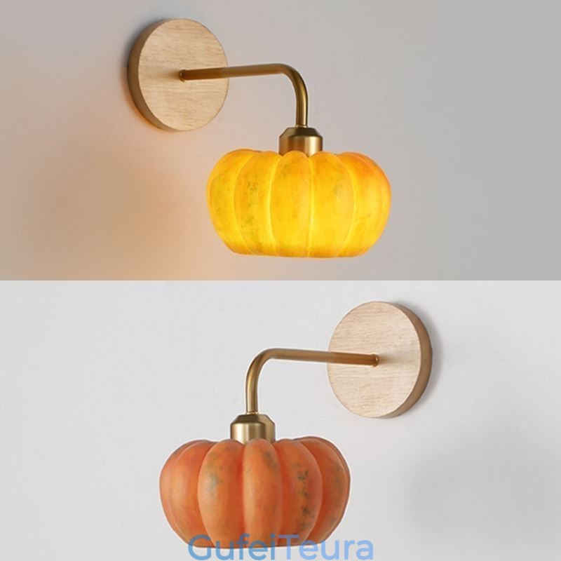 מנורת קיר דלעת יפני רטרו מנורת פמוטים