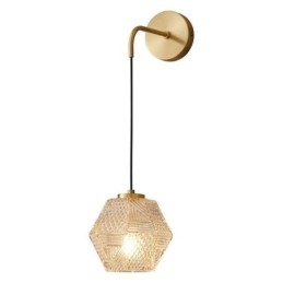 מנורת פמוט קיר מודרנית מזכוכית יצירתית