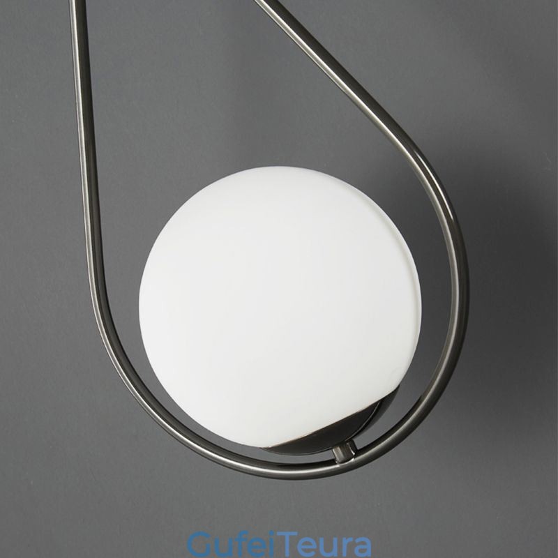 מודרני גלובוס קיר פמוט זכוכית אור קיר שחור טיפת מים אור קיר