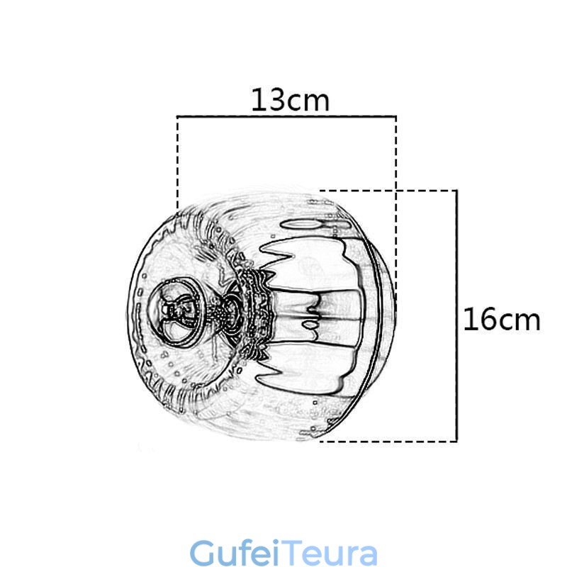 תאורת קיר מודרנית עם גוון זכוכית שקופה מוברש תאורת פמוט קיר