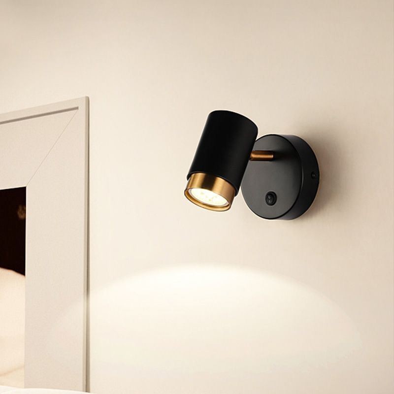 מנורת קיר מסתובבת מודרנית מינימליסטית מנורת מעבר אור פמוט