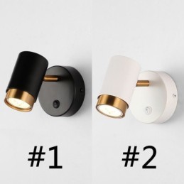 מנורת קיר מסתובבת מודרנית מינימליסטית מנורת מעבר אור פמוט