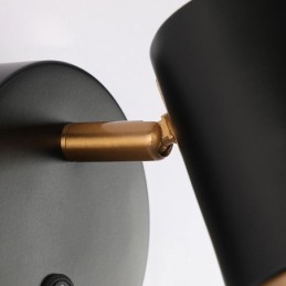 מנורת קיר מסתובבת מודרנית מינימליסטית מנורת מעבר אור פמוט