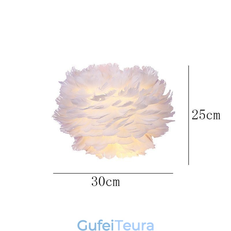 Creative Feather Wall מנורת פמוט דקורטיבית אור