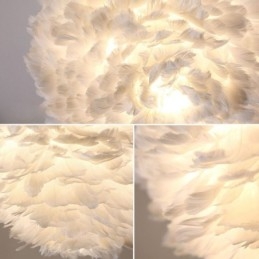 Creative Feather Wall מנורת פמוט דקורטיבית אור