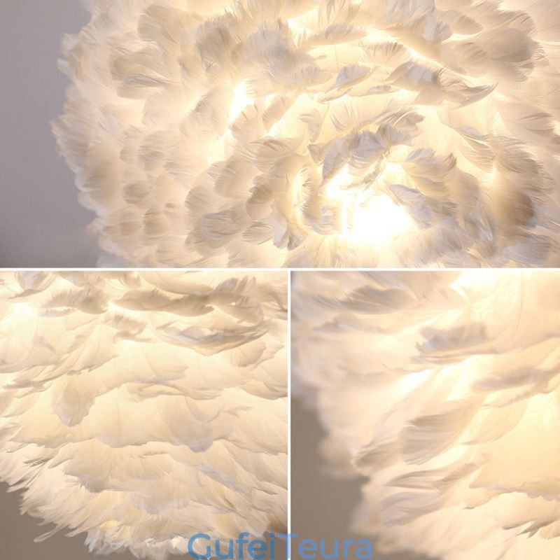 Creative Feather Wall מנורת פמוט דקורטיבית אור