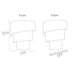 מנורת קיר מודרנית מינימליסטית ספירלת עוגת פמוט אור ליד המיטה