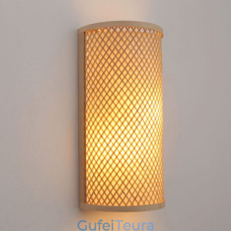 חצי גלילי במבוק תאורה כפרית קיר פמוט מדרגות קיר יצירתי ליד המיטה