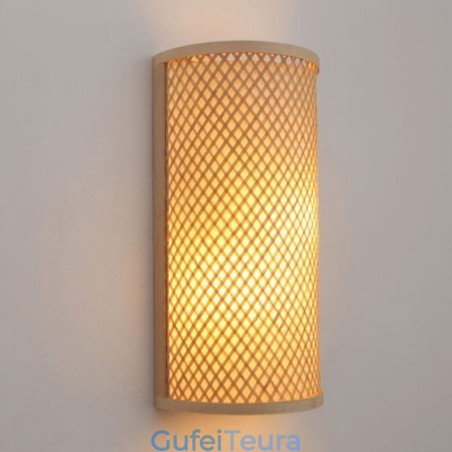 חצי גלילי במבוק תאורה כפרית קיר פמוט מדרגות קיר יצירתי ליד המיטה