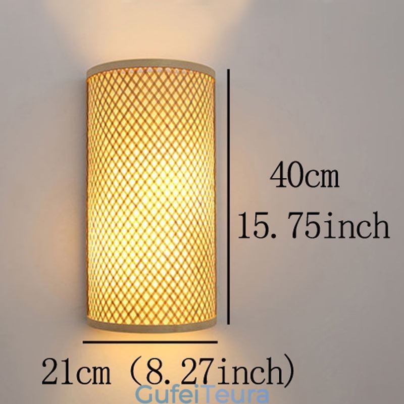 חצי גלילי במבוק תאורה כפרית קיר פמוט מדרגות קיר יצירתי ליד המיטה