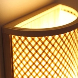 חצי גלילי במבוק תאורה כפרית קיר פמוט מדרגות קיר יצירתי ליד המיטה