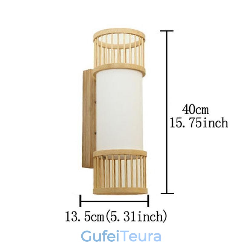 תאורת קיר אנכית במבוק יצירתית תאורת מדרגות ליד המיטה עגול קיר פמוט