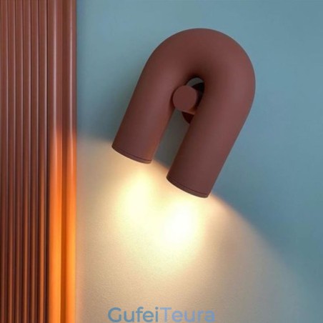 פמוט קיר U Shape Minimalist Creative Wall Light 90 אהיל מסתובב פמוט קיר U Shape Minimalist Creative Wall Light 90 אהיל מסתובב