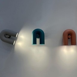 פמוט קיר U Shape Minimalist Creative Wall Light 90 אהיל מסתובב