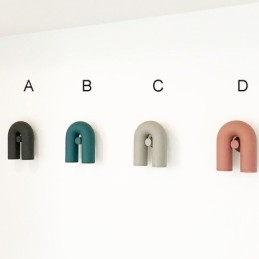 פמוט קיר U Shape Minimalist Creative Wall Light 90 אהיל מסתובב