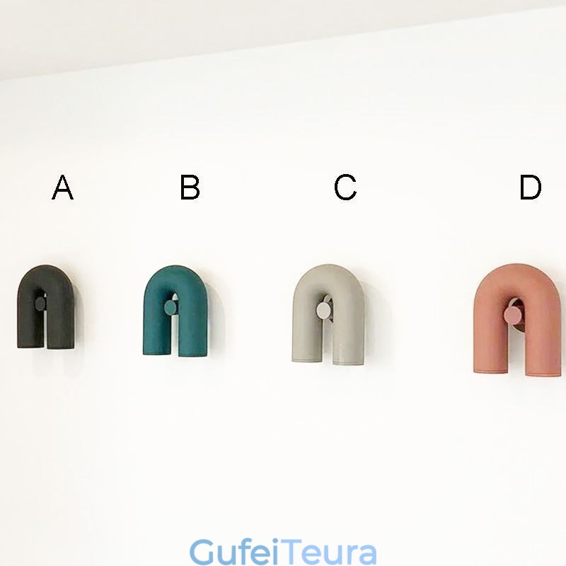פמוט קיר U Shape Minimalist Creative Wall Light 90 אהיל מסתובב