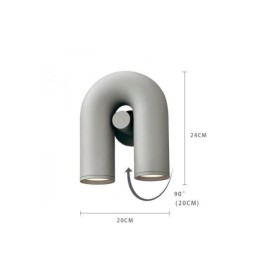 פמוט קיר U Shape Minimalist Creative Wall Light 90 אהיל מסתובב