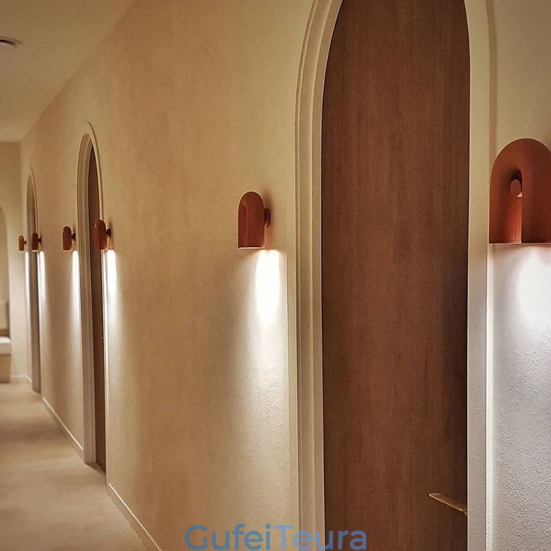 פמוט קיר U Shape Minimalist Creative Wall Light 90 אהיל מסתובב