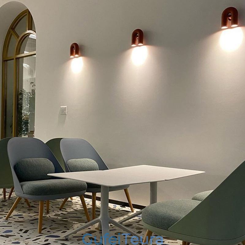 פמוט קיר U Shape Minimalist Creative Wall Light 90 אהיל מסתובב