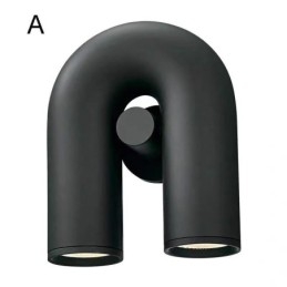 פמוט קיר U Shape Minimalist Creative Wall Light 90 אהיל מסתובב