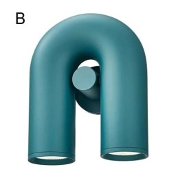 פמוט קיר U Shape Minimalist Creative Wall Light 90 אהיל מסתובב