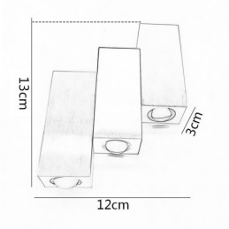 מנורות קיר מודרניות למעלה ולמטה מנורות קיר אלומיניום