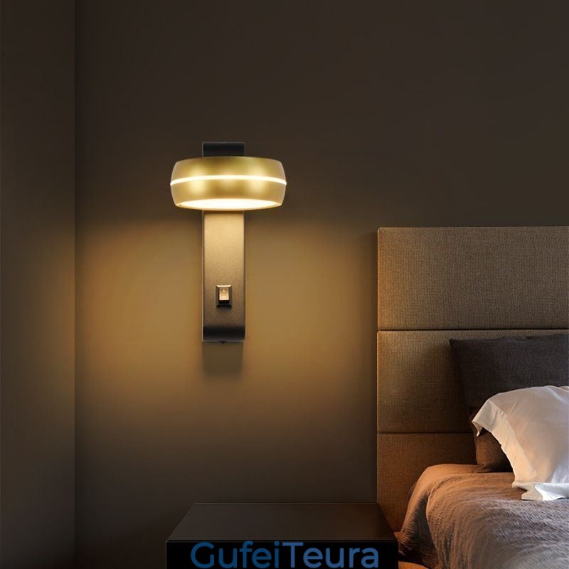 מנורת קיר מסתובבת מודרנית מינימליסטית אור פמוט