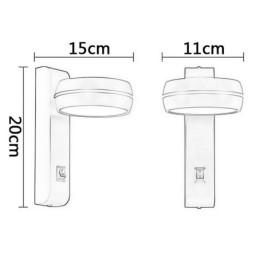 מנורת קיר מסתובבת מודרנית מינימליסטית אור פמוט