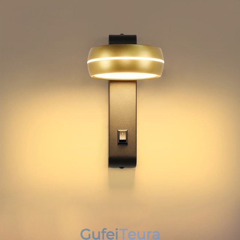 מנורת קיר מסתובבת מודרנית מינימליסטית אור פמוט