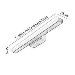 מראה אור עץ מלא קיר מנורת קיר פמוט מודרני