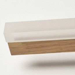 מראה אור עץ מלא קיר מנורת קיר פמוט מודרני