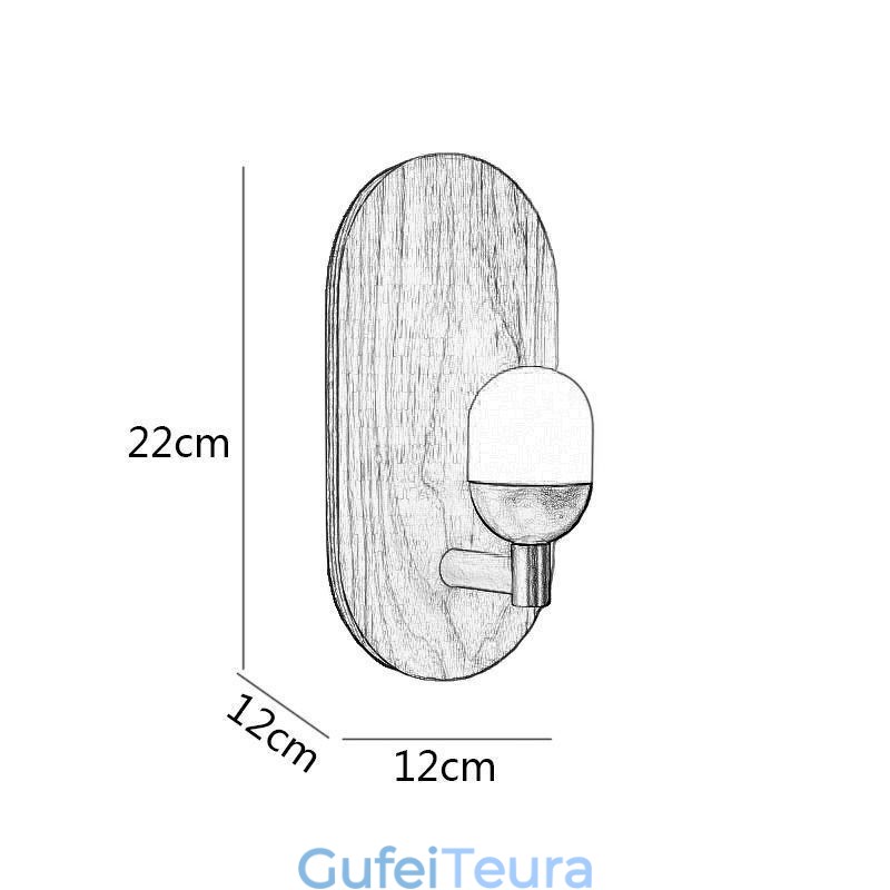 קישוט קיר מנורת עץ כניסה אורות מעבר אורות נורדי קיר ליד המיטה