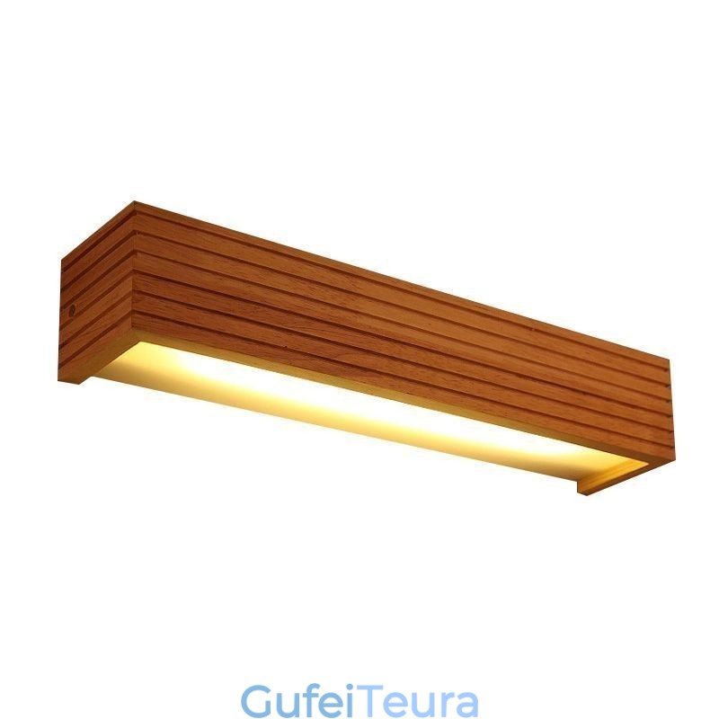 מנורות קיר מעץ בסגנון יפני מנורת חדר אמבטיה פמוט קיר לבית