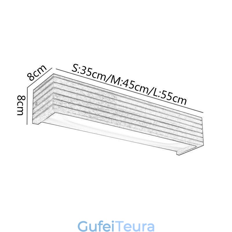 מנורות קיר מעץ בסגנון יפני מנורת חדר אמבטיה פמוט קיר לבית