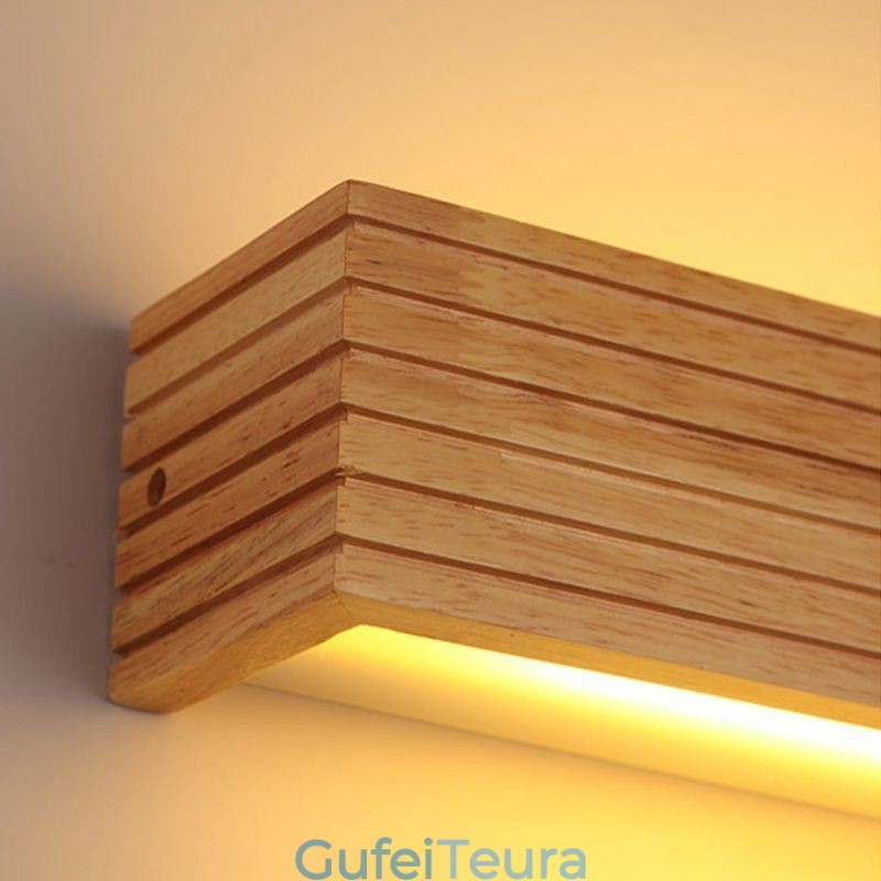 מנורות קיר מעץ בסגנון יפני מנורת חדר אמבטיה פמוט קיר לבית