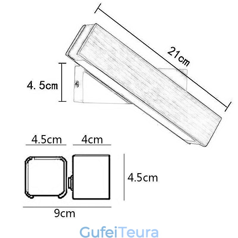 אירופה מנורת קיר מעץ מלא תאורת קיר ליד המיטה מנורות פשטות מודרנית