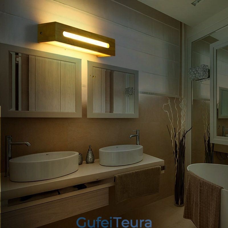 מנורת עץ קיר מודרנית אורות מעבר אורות נורדי קיר ליד המיטה