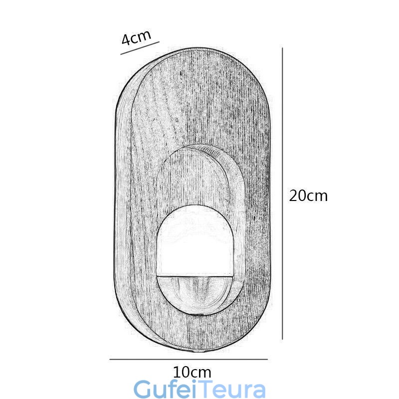 דקורציה יפנית קיר עץ מנורת קיר מעבר כניסה