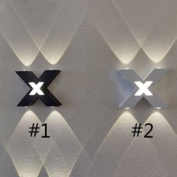 ארט דקו אור קיר למעלה למטה תאורה פנימית פמוט קיר אלומיניום