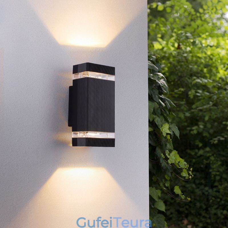 אורות קיר פשוטים מאלומיניום עמיד למים מנורת קיר מרפסת חצר