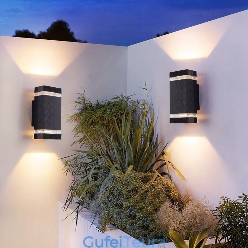 אורות קיר פשוטים מאלומיניום עמיד למים מנורת קיר מרפסת חצר