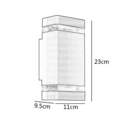 אורות קיר פשוטים מאלומיניום עמיד למים מנורת קיר מרפסת חצר