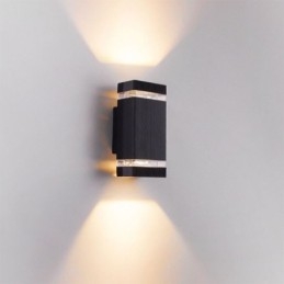 אורות קיר פשוטים מאלומיניום עמיד למים מנורת קיר מרפסת חצר