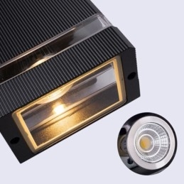 אורות קיר פשוטים מאלומיניום עמיד למים מנורת קיר מרפסת חצר