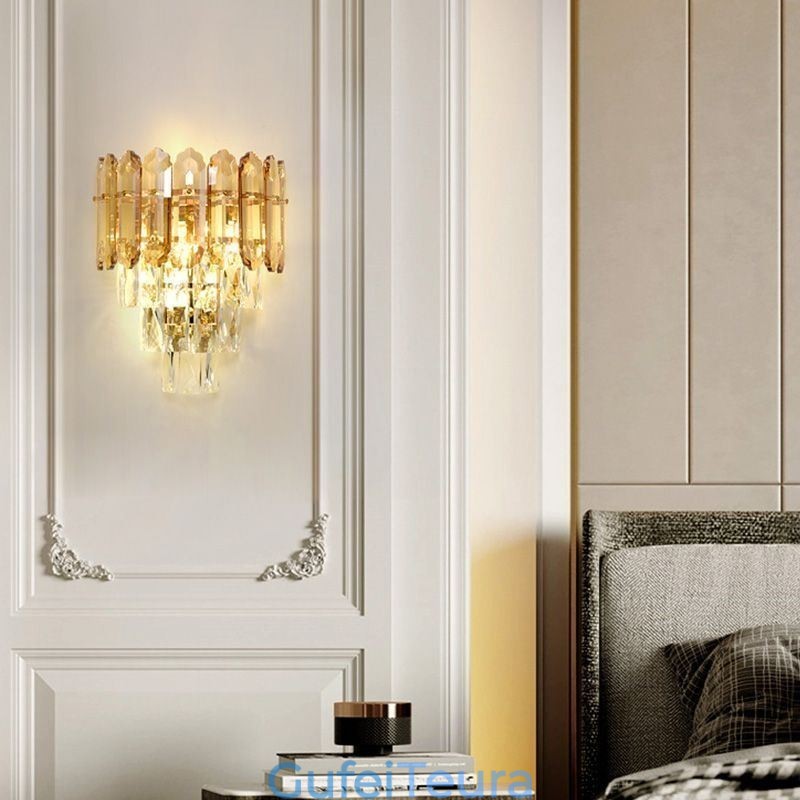 מנורת קיר קריסטל מנורת קיר מודרנית K9 קריסטל