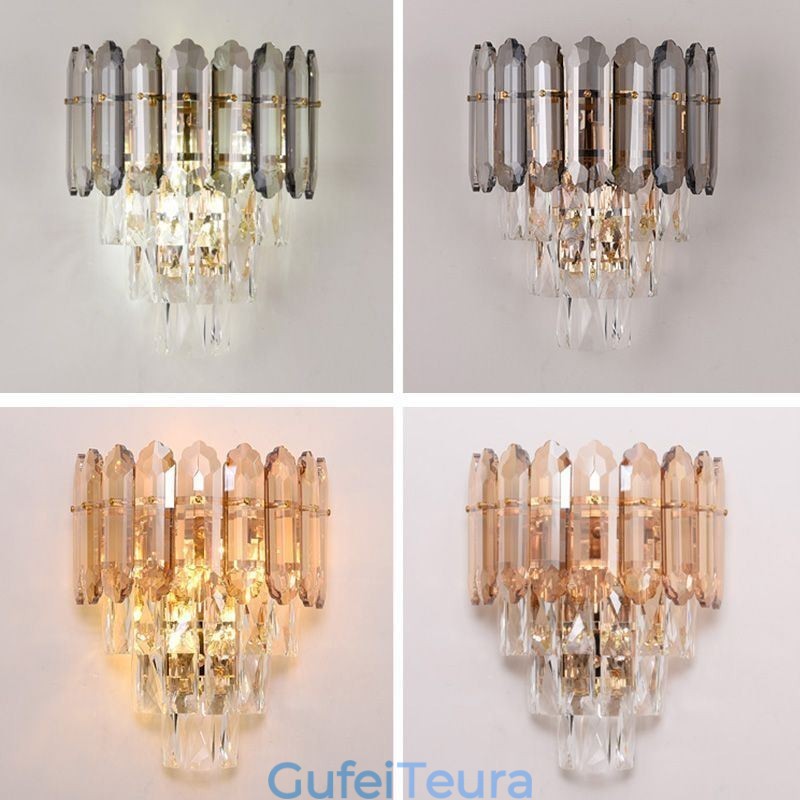 מנורת קיר קריסטל מנורת קיר מודרנית K9 קריסטל