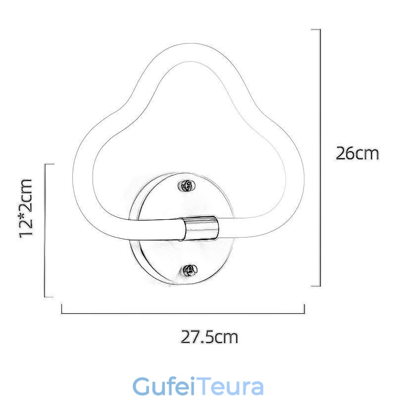 אור קיר בצורת ענן אורות דקורטיביים